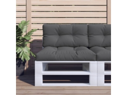 Vidaxl Almofadão Para Sofá De Paletes 70x40x12 Cm Tecido Antracite