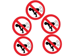 Adesivos De "proibida A Entrada" Para Carros, Sem Deixar Resíduos De Cola.