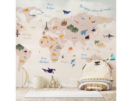 Papel de Parede 99DÉCO World Map