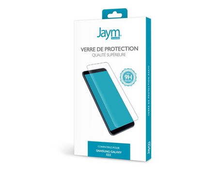Película Vidro Temperado para Samsung Galaxy S22 JAYM Plano 2.5D JAYM Compatível com Sonic Sensor JAYM 9H ultrarresistente Asahi