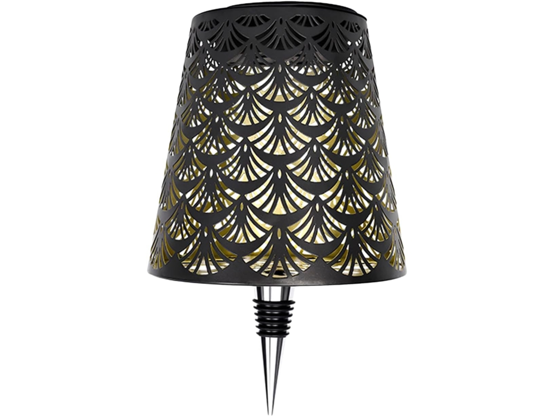 Luminária Genérica Feita De Uma Garrafa Vinho, Com Projeção E Brilho Ocos Movidos A Energia Solar Luminária Decorativa