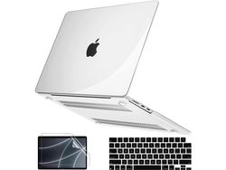 Capa 360 Protetor Ecrã e Teclado para Macbook Air M1 13 A2337 2020 Transparente