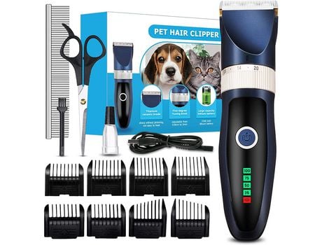 Máquina de Tosa para Animais de Estimação SAMURIIRON para Unhas de Pelo Grosso com Baixo Ruído Recarregável Sem Fio