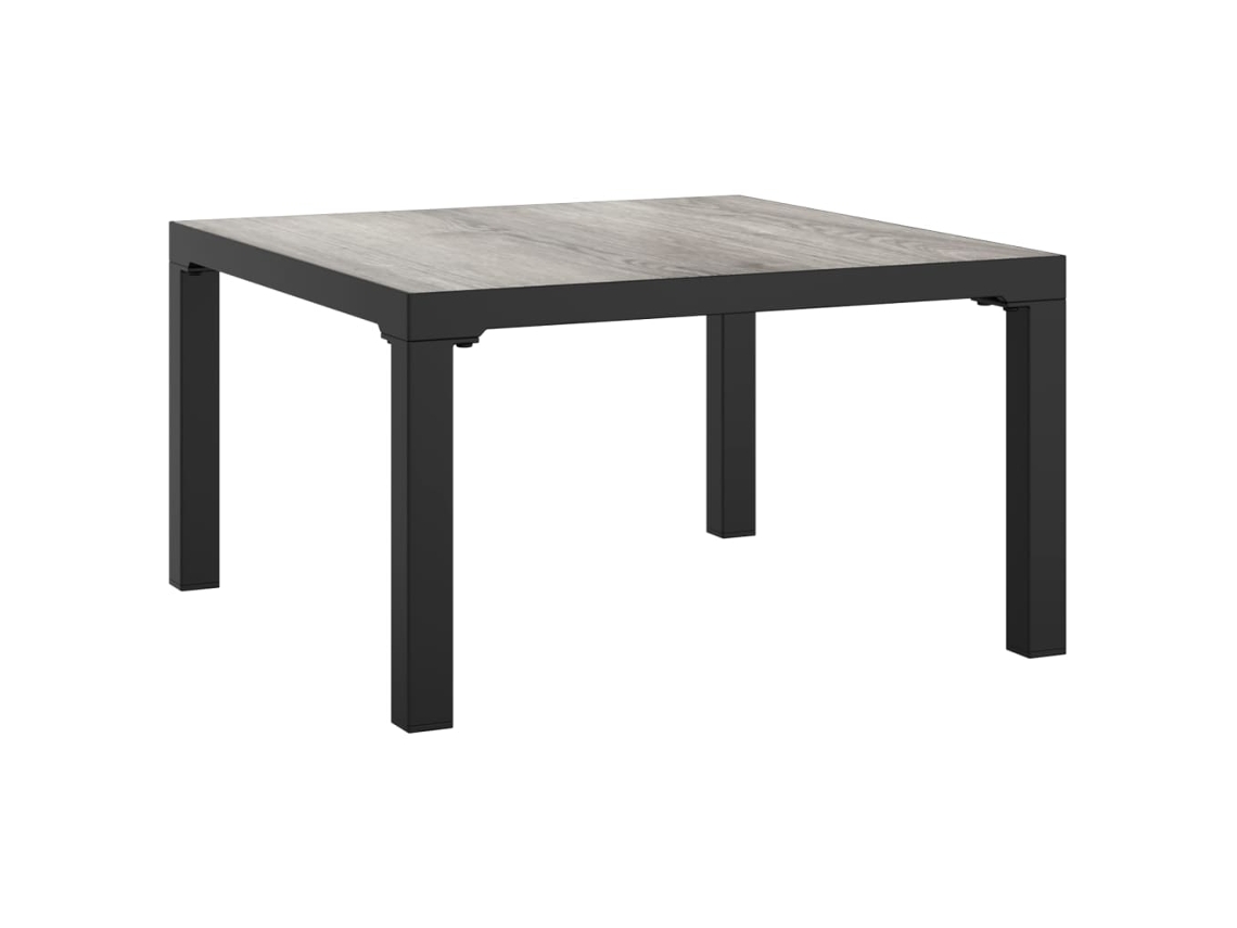 Maison Exclusive - Mesa De Centro De Jardim 55x55x31 Cm Dpc E Aço Cinzento