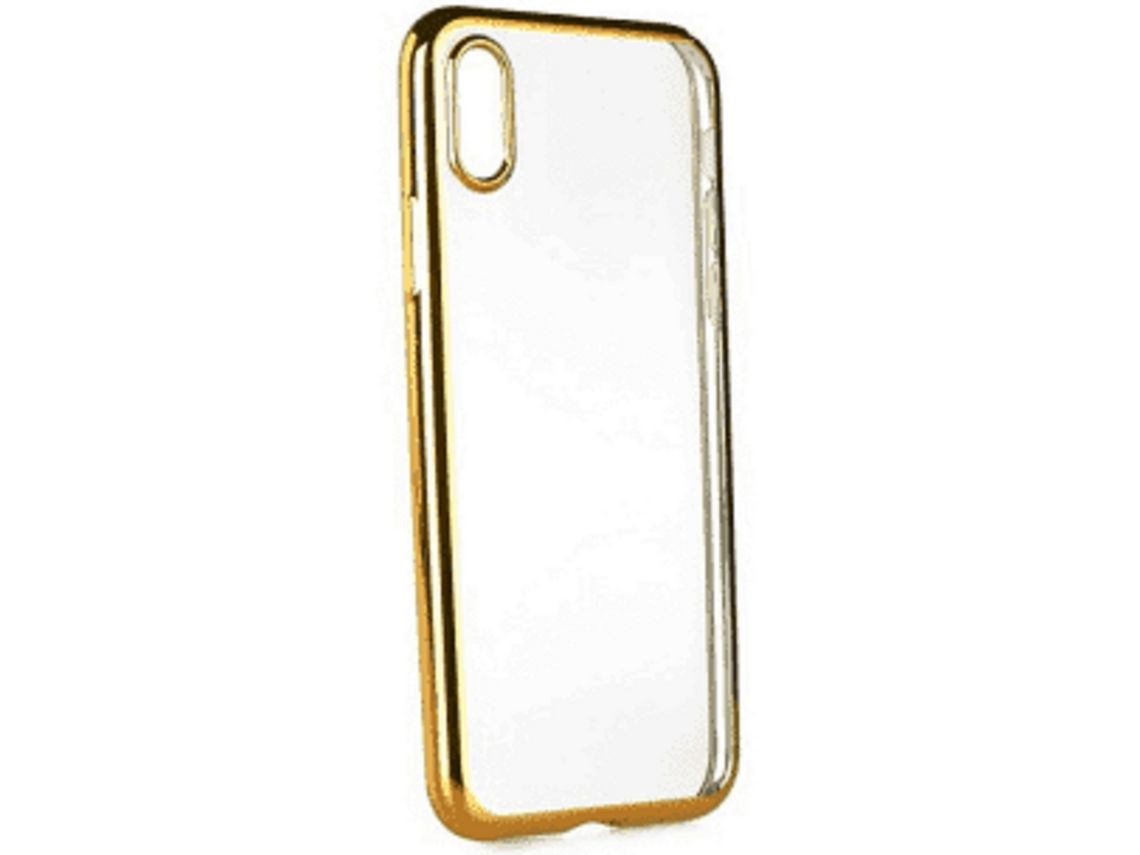 Capa Silicone para Samsung Galaxy A3 2017 Traseira Dourado