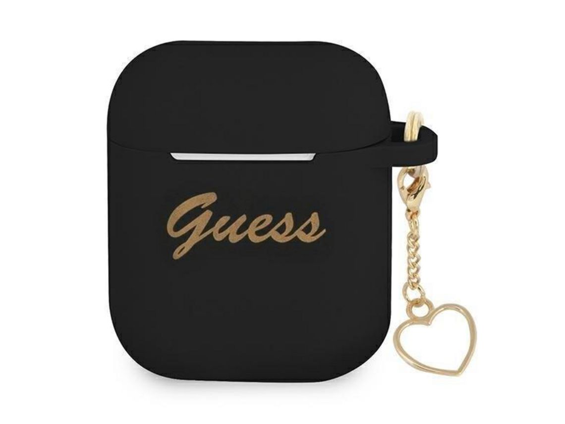 Capa Airpods 1 E 2 GUESS Original Shock Preto
