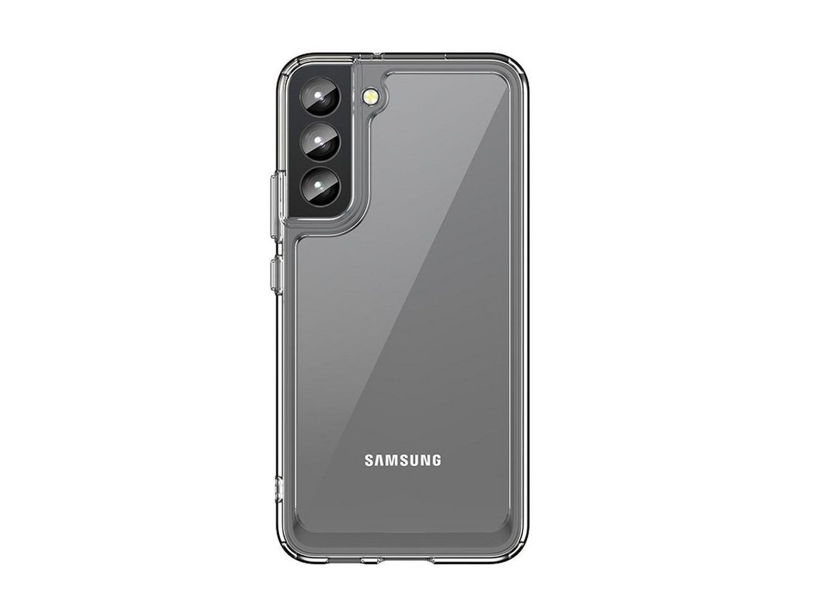 Capa Outer Space para Samsung Galaxy S22 + (S22 Plus) Rígida Com Moldura de Gel Transparente