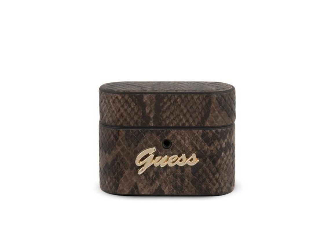 Capa GUESS Guacappusnsmlbr Airpods Pro castanho / castanho Coleção Python