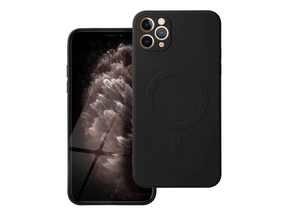 Capa Silicone iPhone 12 Pro Max Traseira Preto