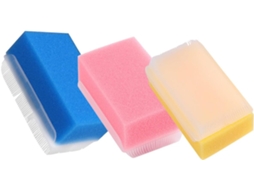 Conjunto De 3 Escovas Banho Ultramacias, Esponja Sensorial Para Massagem E Treinamento Tátil, Fácil De Segurar, Rosa