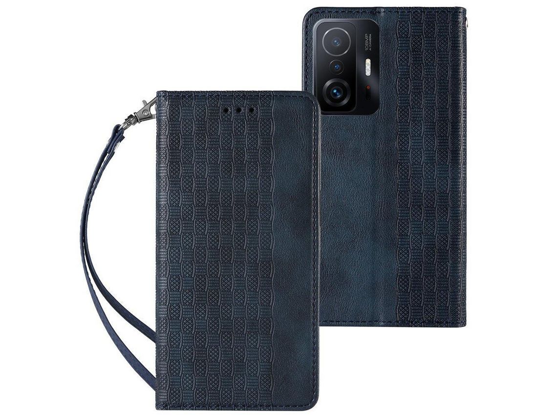 Capa Com Alça Samsung Galaxy A12 5G Mini Cordão Pingente Azul