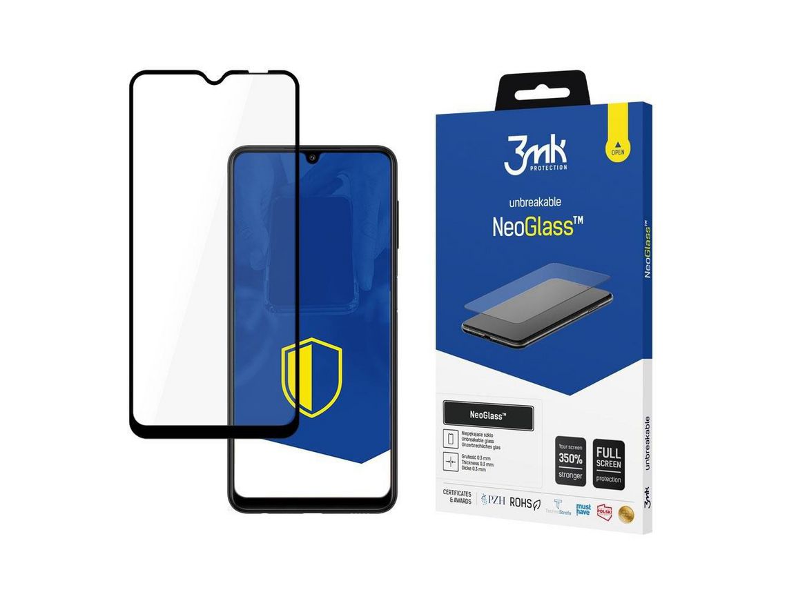 Película Flexível para Samsung Galaxy A22 5G Preto 3Mk Neoglass