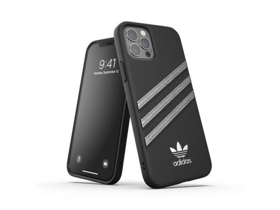 Capa ADIDAS Moldada Mulher iPhone 12 Pro Preto/Preto 43714