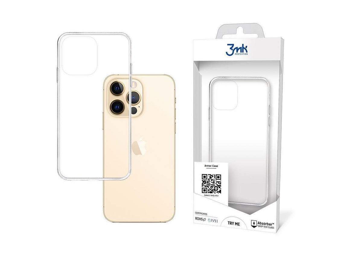Capa iPhone 13 Pro 3mk Rígida Transparente