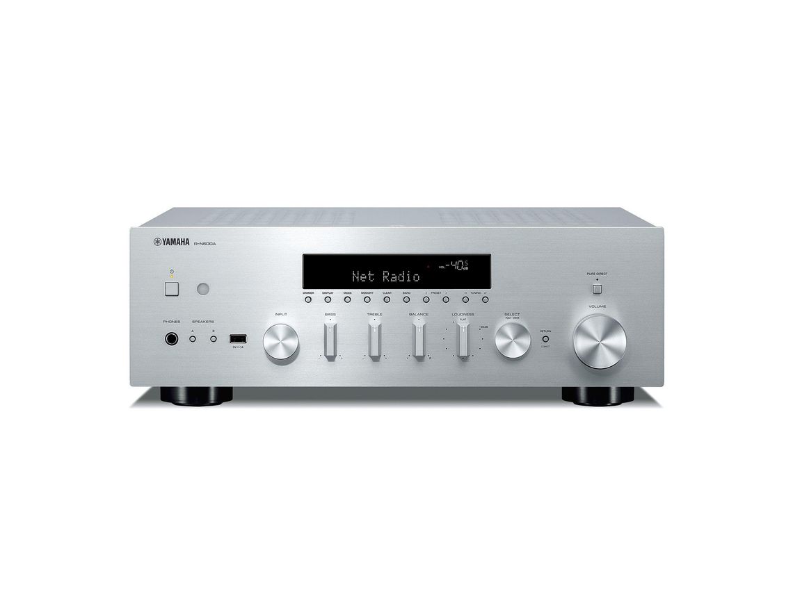 YAMAHA R-N600A 80 W Prateado