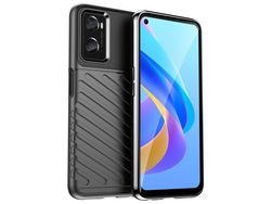 Capa Rígida Flexível Thunder para Oppo A76 / Oppo A36 / Realme 9I Preto