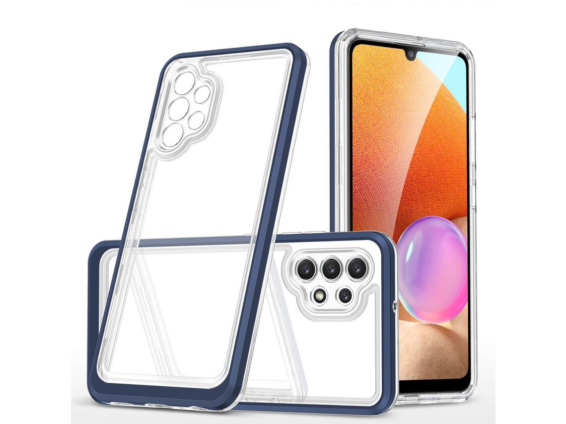 Capa para Samsung Galaxy A32 5G HURTEL Acrílico Azul