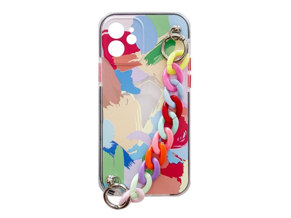 Capa para Samsung Galaxy A42 5G HURTEL Com Corrente Loop Multicores