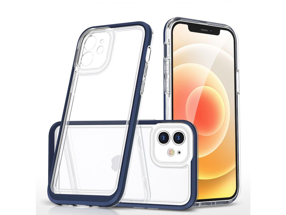 Capa iPhone 12 HURTEL Acrílico Azul