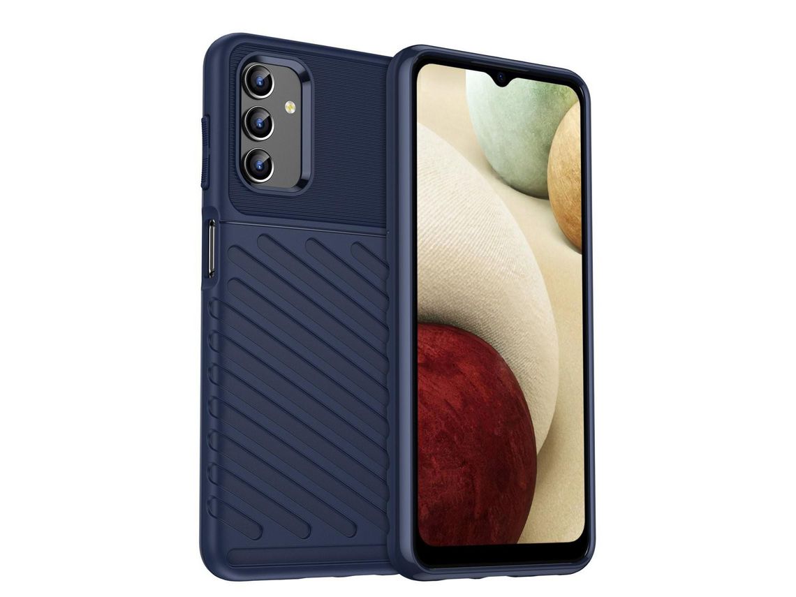 Capa Fancy Book para Samsung Galaxy A03 azul / Lime