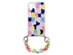 Capa para Samsung Galaxy A22 5G HURTEL Com Corrente shell Multicores