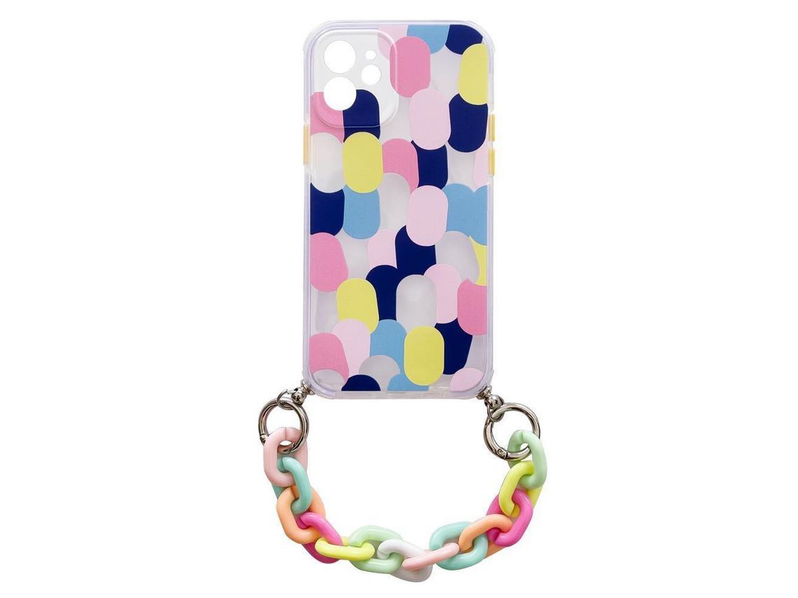 Capa para Samsung Galaxy A22 5G HURTEL Com Corrente shell Multicores