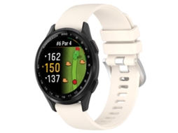 Bracelete para Garmin Approach S50 Silicone Fivela Prateada Brilhante Líquida Starlight XIAOMOYU (20mm)