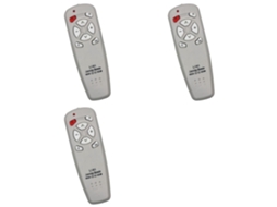 Controle Remoto Universal Infravermelho 3x Com 8 Teclas Grandes E Função Aprendizagem Para Tv, Cd, Dvd E Ventilador.