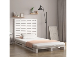 Cabecero de pared 126x3x91,5cm Madera maciza de pino blanco