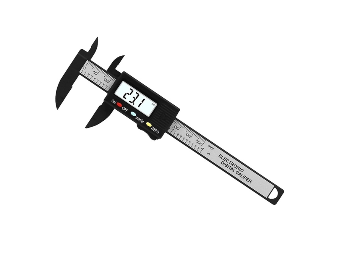 Paquímetro Vernier, Eletrônico De 0 A 100 Mm Com Visor Digital, Régua,
