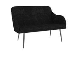 Bench, Benches Vidaxl Preto Veludo (n/a)