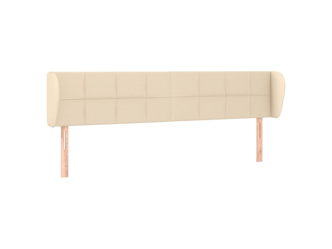 Headboard, Headboards Vidaxl Creme Tecido (203 X 23 X 78/88 Cm)
