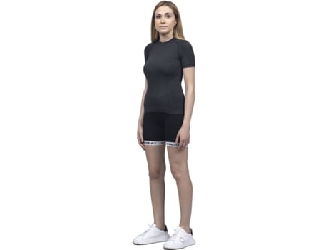 T-shirt De Mulher Dry Heat Montaña Ne Preto (l)