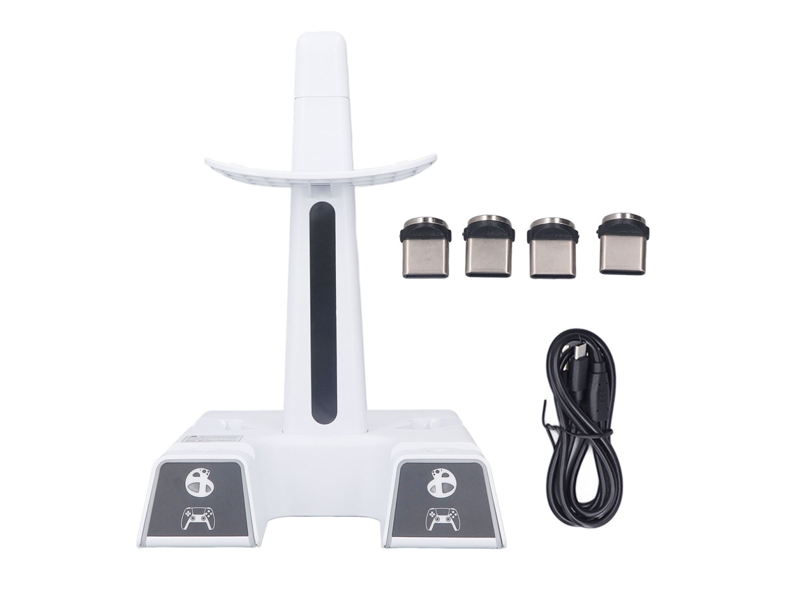 Dock de carregamento com iluminação RGB para quatro dispositivos EOOCOO