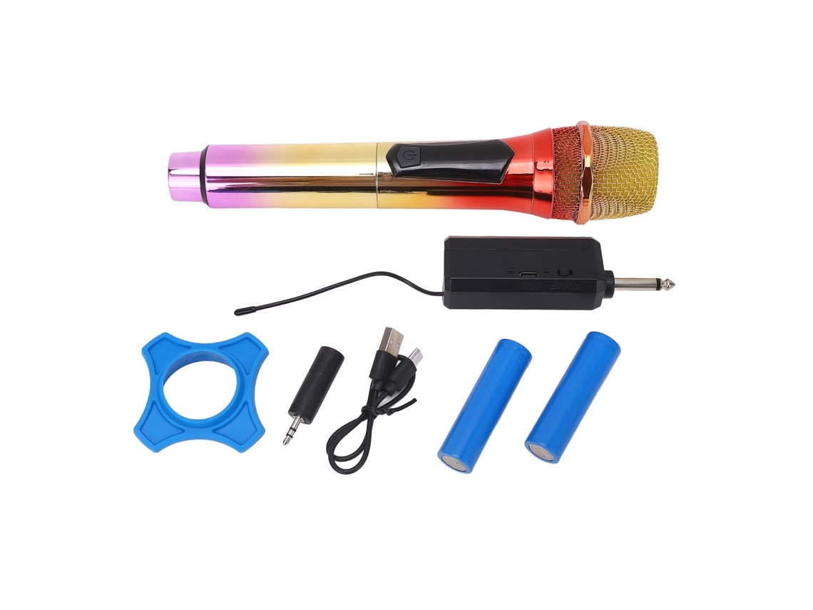 Wireless Microphone Intelligent Noise Reduction Clear Sound Pickup Rechargeable Handheld Dynamic Mic System LAXISCREED