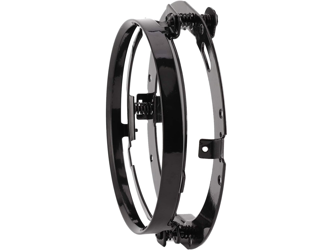 Suporte De Montagem Do Farol Dianteiro Redondo 7-polegadas Compatível Com Jk Preto Fixa O Firmemente Na Vertical, Com