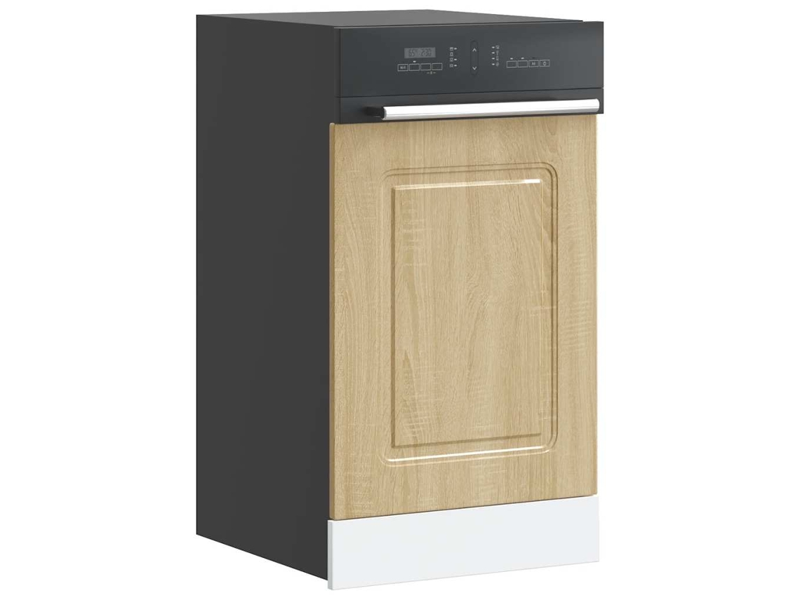 Vidaxl Painel Máquina Lavar Louça Kalmar 45x1,5x57 Cm Carvalho Sonoma