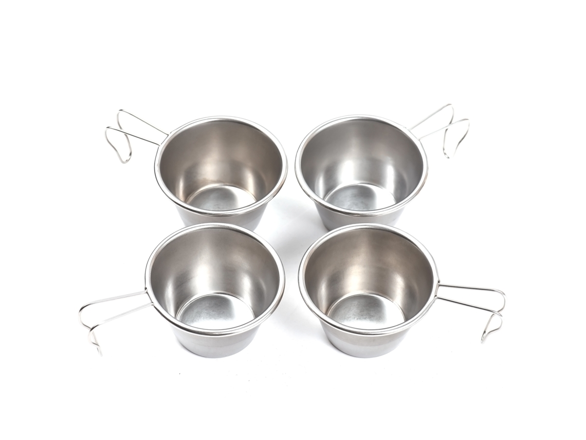 Conjunto 4 Cápsulas Sierra Aço Inox 30/70ml Viagem Camping