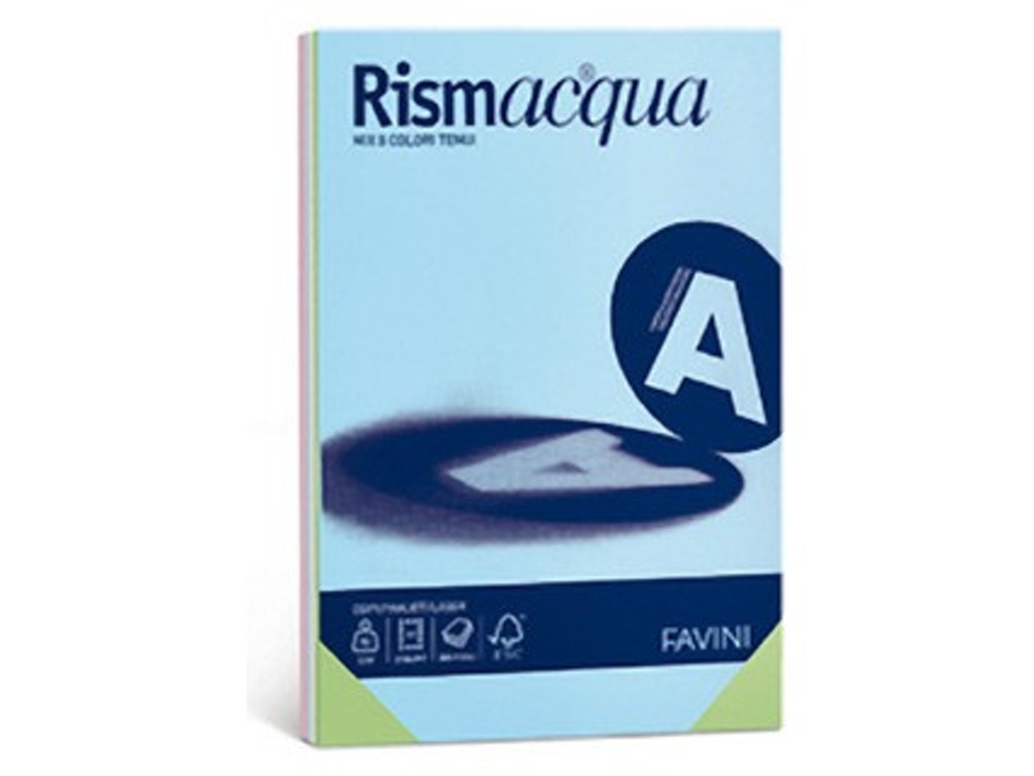 Papel FAVINI Rismacqua para impressora jato de tinta A3 297X420 Mm 300 folhas multicoloridas