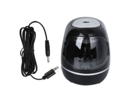 Apontador elétrico automático Slowmoose para materiais escolares e artísticos, preto