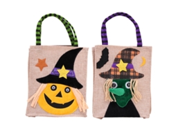 2 Pcs Sacos de Halloween Reutilizáveis Saco de Compras e Guloseimas de Abóbora NEVEANCE