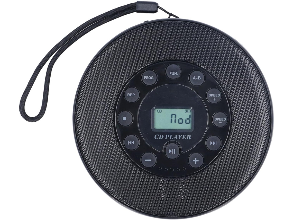 Leitor Cd Portátil, Bateria Recarregável De 2000 Mah Com Alto-falante, Compacto, Resistente A Impactos E Com