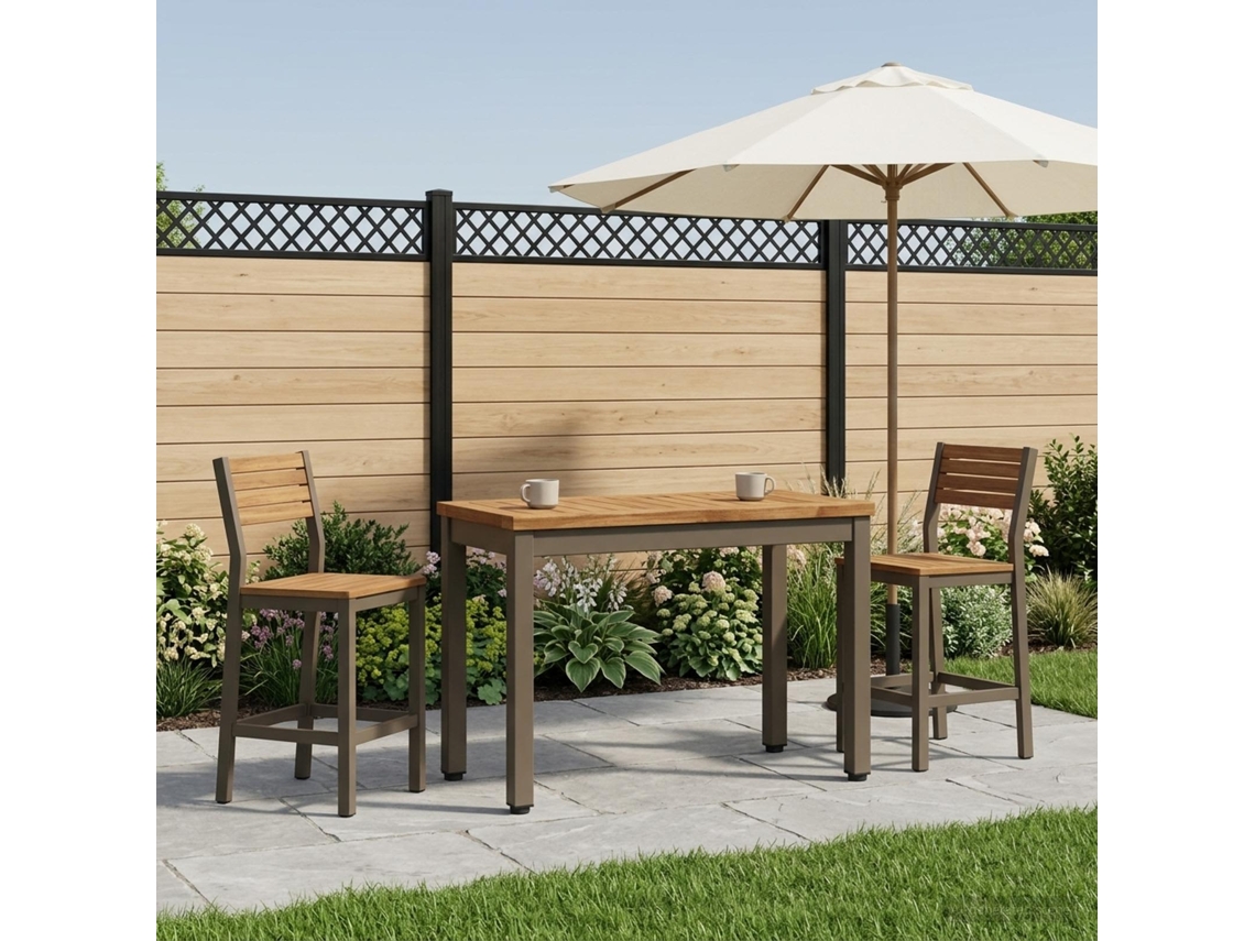 Vidaxl Mesa De Centro Natural E Café 60,5 X 30 X 36 Cm