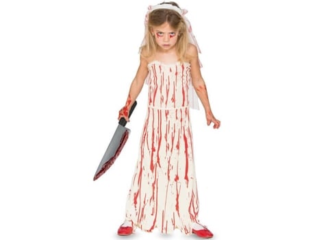 Fato de Menina  Noiva Sangrenta (Tam: 7 a 9 anos)