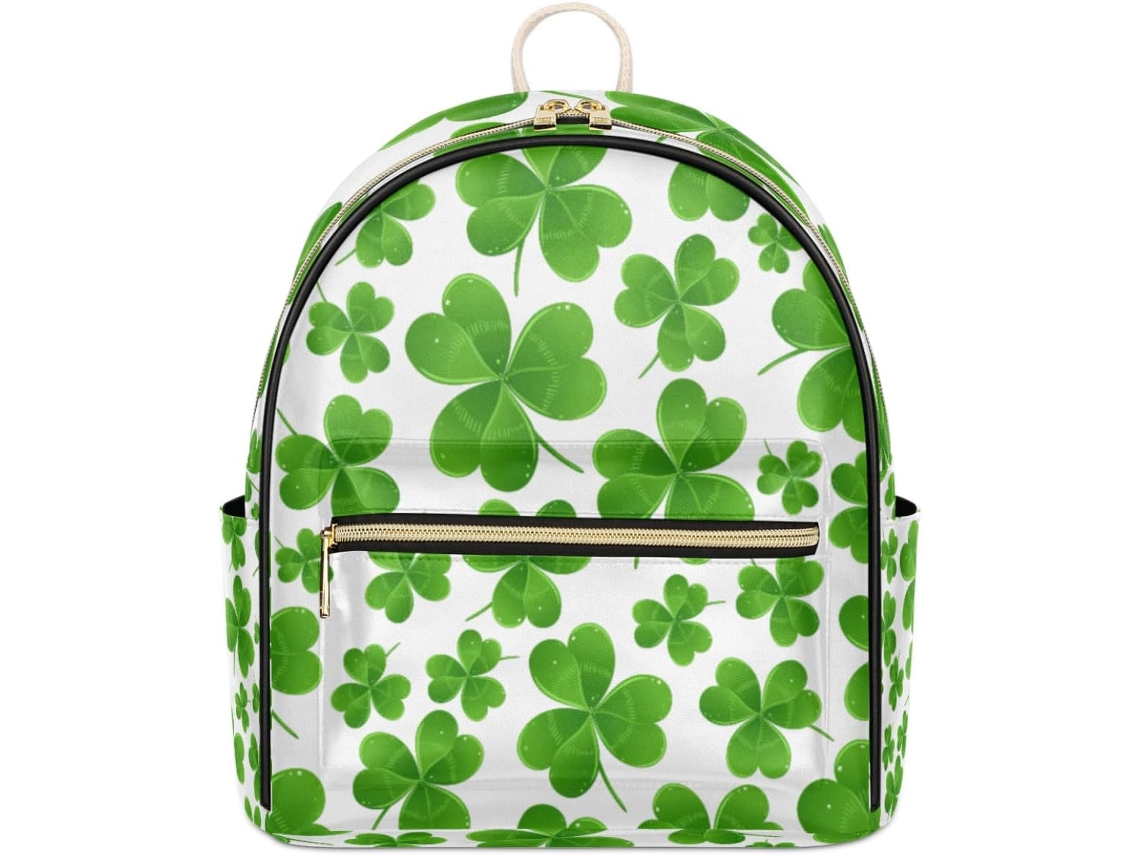 Mochila Tropicallife com Estampa de Trevo da Sorte (32.5x15x44.9 cm)