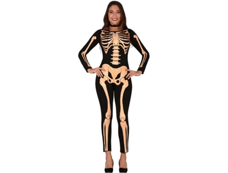 Fato de Mulher  Esqueleto Laranja (Tam: L)