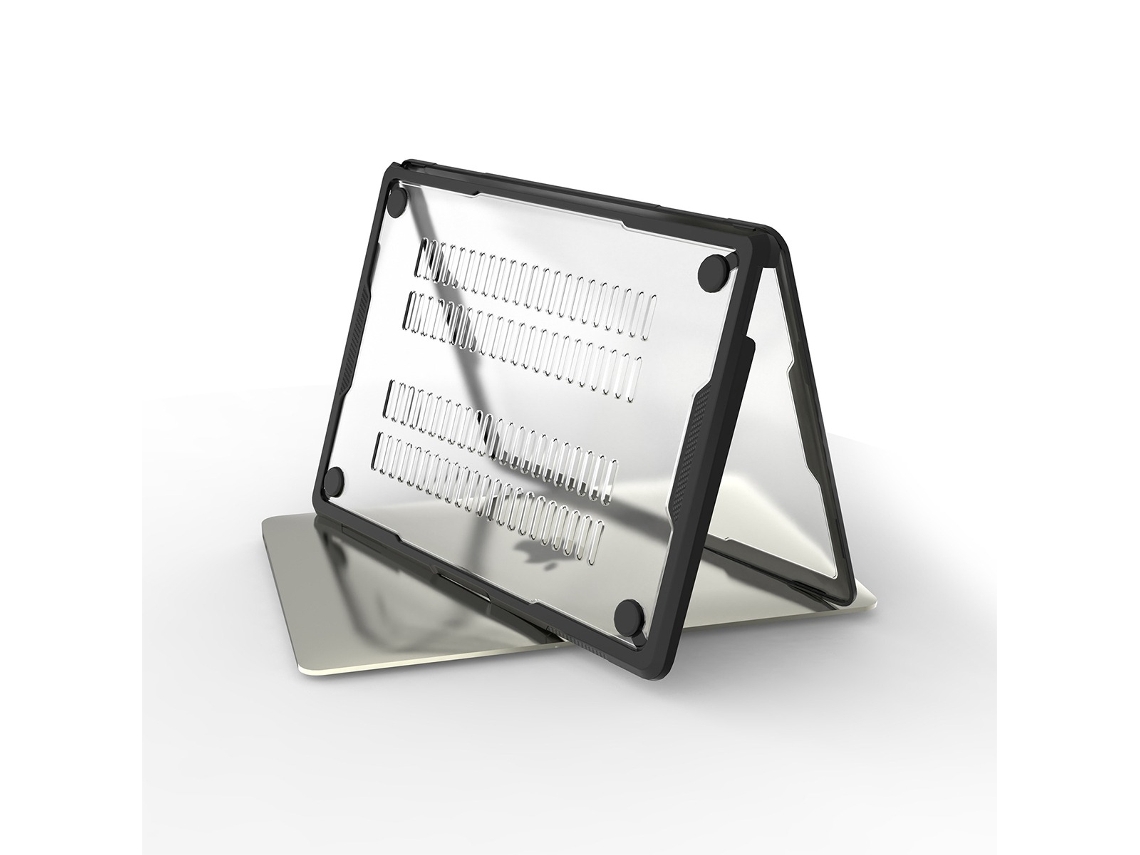 Capa Para Laptop De 13,3 Polegadas Em Tpu Com Borda Preta + Pc Transparente, Compatível Com Macbook Pro (a1706/a1708/a1989/a2159/a2338)