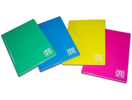 BLASETTI Caderno One Color e Bloco A5 72 Folhas Multicolorido