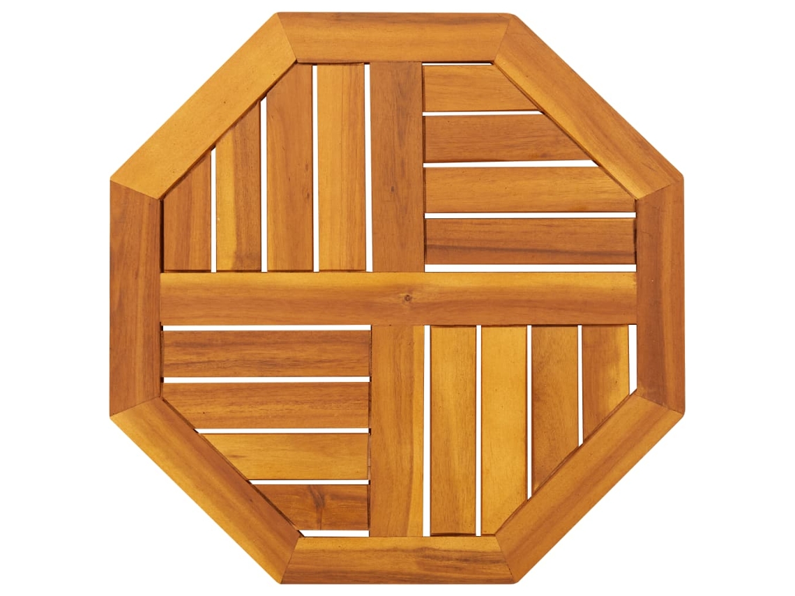 Vidaxl Tampo De Mesa Octogonal 50x50x2 Cm Madeira De Acácia Maciça