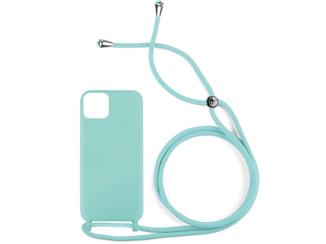Capa SKYHE para Apple iPhone 14 Gel Rope Verde Água